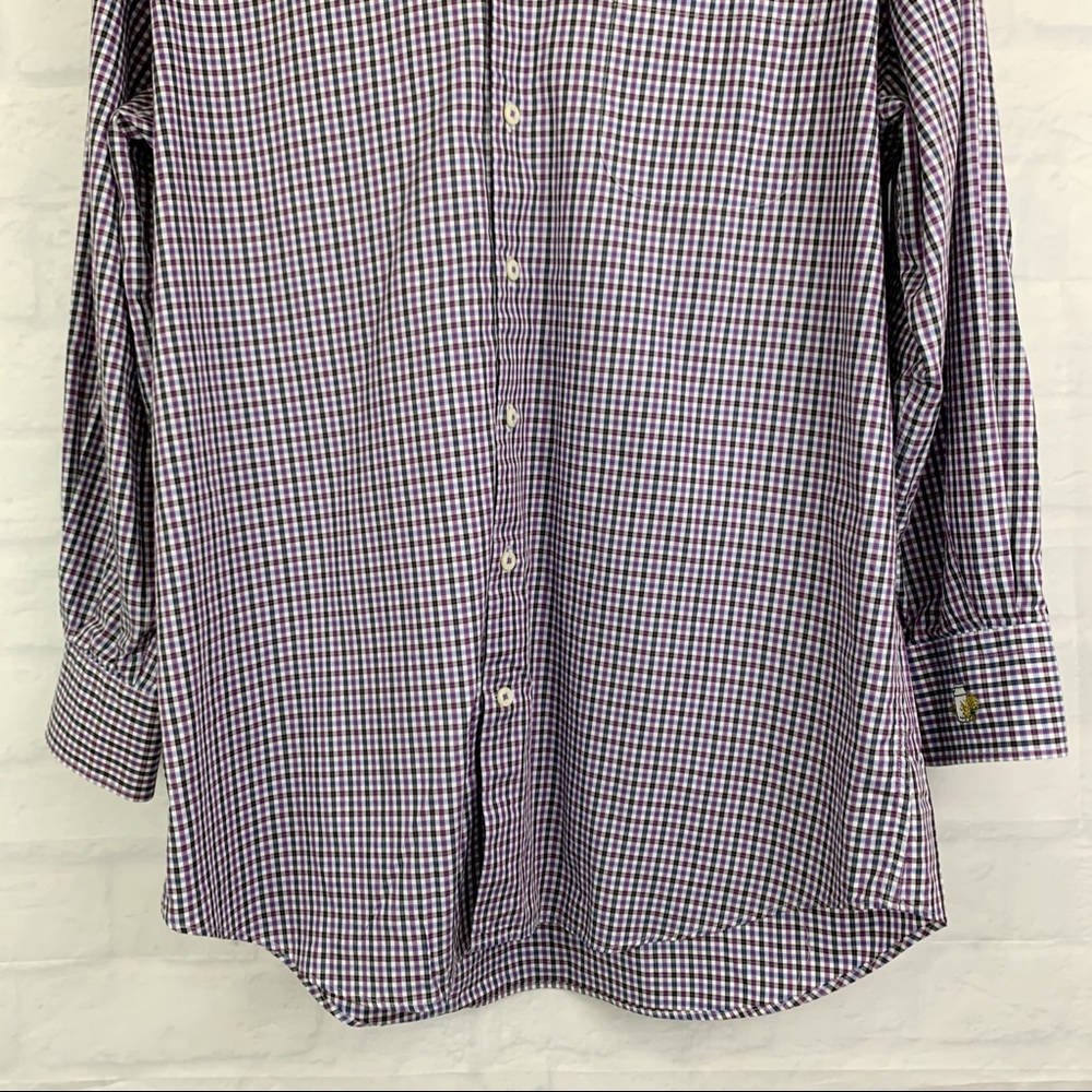 Peter Millar Checked Button Down Size L - image 4